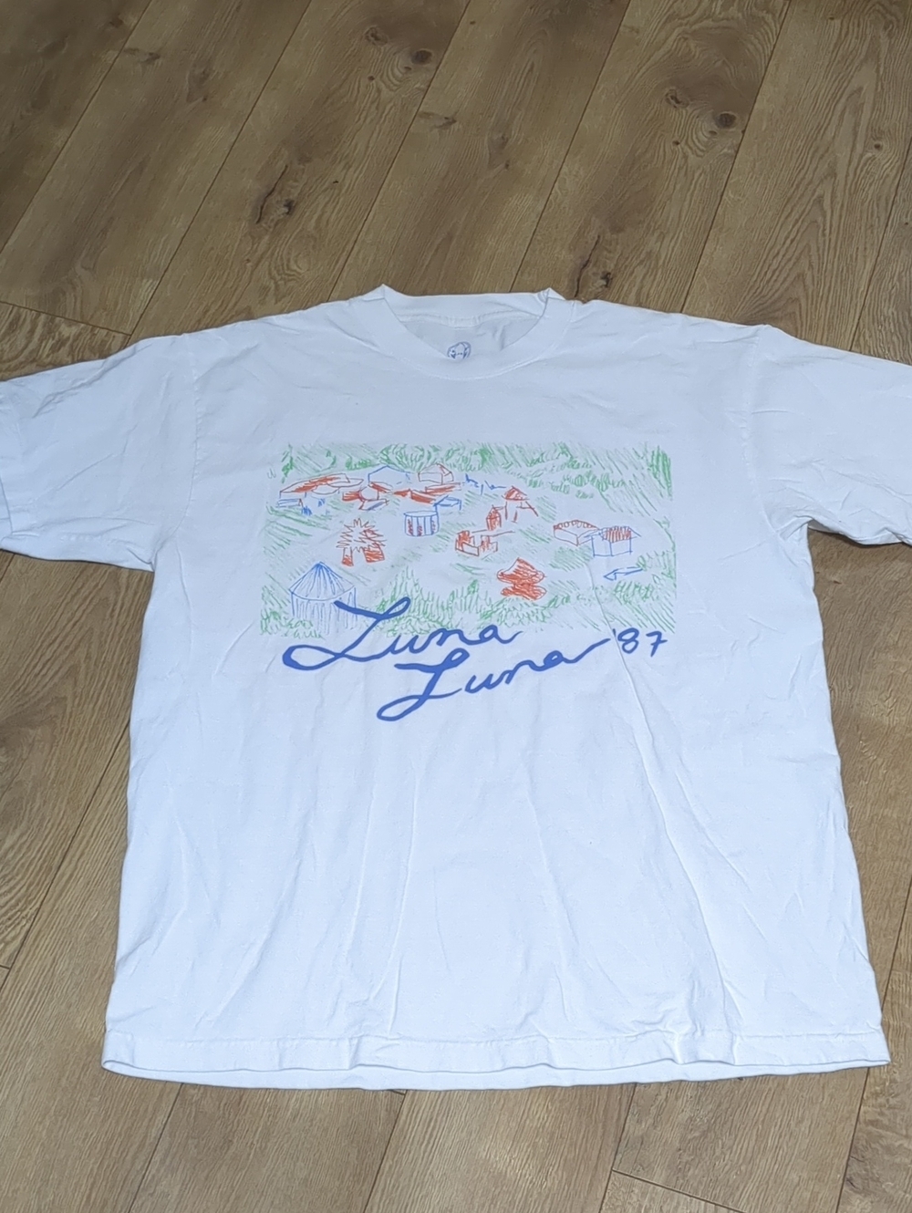 Luna Luna authentic vintage 1987 souvenir map t-shirt Size Large